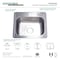 Gourmetier GKTS252281 Drop-in Single Bowl Kitchen Sink, Brushed GKTS252281 - alternate 2